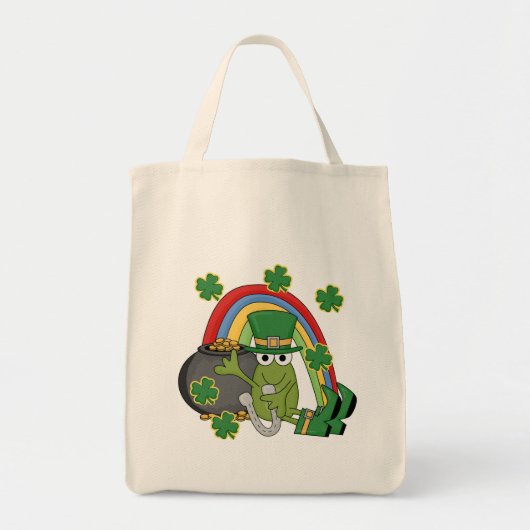 Goudpotje met kikkershirts en cadeautjes tote bag (Voorkant)