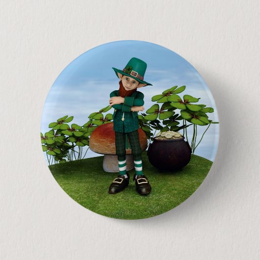 Goudpotje Ronde Button 5,7 Cm (Voorkant)