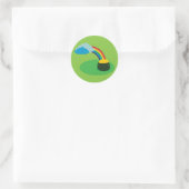 Goudpotje Ronde Sticker (Tas)