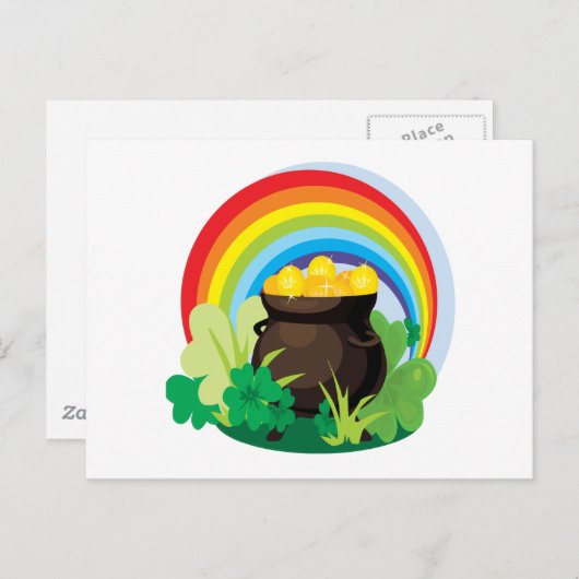 goudpotten briefkaart (Voorkant / Achterkant)