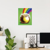 Goudpotten en regenboog poster (Thuiskantoor)