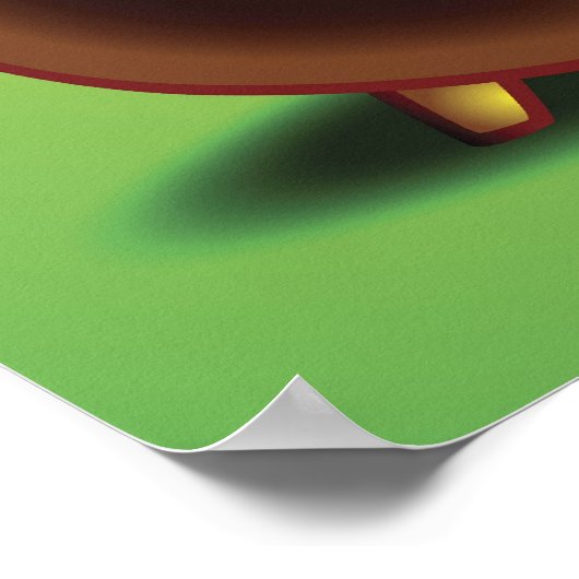 Goudpotten en regenboog poster (Hoek)