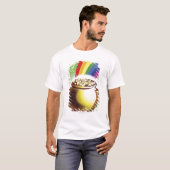 Goudpotten en regenboog t-shirt (Voorkant volledig)