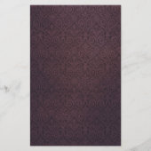 goudprijs Paars Damask Beauty Salon Flyer (Achterkant)