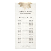  goudprijslijst reclamekaart (Voorkant)