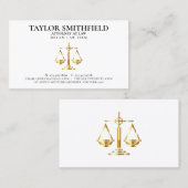 Goudprocureur van de rechter visitekaartje (Voorkant / Achterkant)