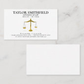 Goudprocureur van de rechter visitekaartje (Voorkant / Achterkant)