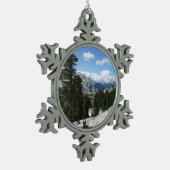 Goudpunt III in het nationaal park Yosemite Tin Sneeuwvlok Ornament (Links)