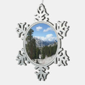 Goudpunt III in het nationaal park Yosemite Tin Sneeuwvlok Ornament (Rechts)