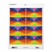 goudregenboogdamp etiket (Full Sheet)