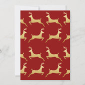 goudrendier | Christmas | Huwelijk Vrijgezellenfee Kaart (Achterkant)