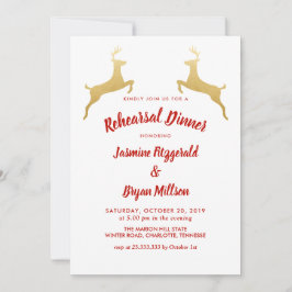 goudrendier | Kerstavond Kaart