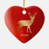 Goudrendieren en kalligrafie keramisch ornament (Achterkant)