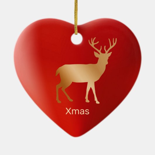 Goudrendieren en kalligrafie keramisch ornament (Achterkant)