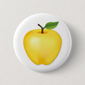 Goudrenet Appel Ronde Button 5,7 Cm (Voorkant)