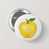 Goudrenet Appel Ronde Button 5,7 Cm (Voorkant /achterkant)