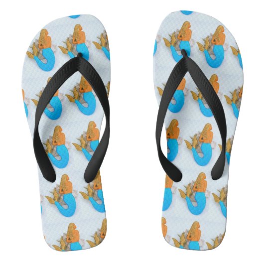 goudreuzenzeemeermin teenslippers (Voetbed)