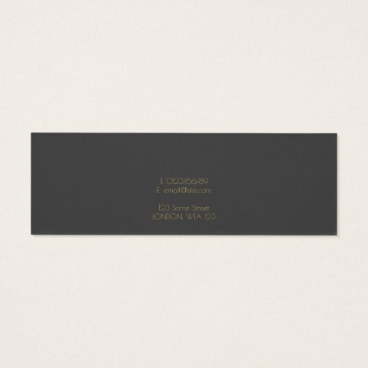 Goudringen die een visitekaartje hebben (Achterkant)