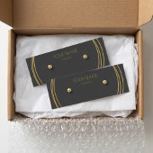 Goudringen die een visitekaartje hebben