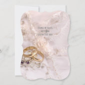 Goudringen op bruidsjurken kaart (Achterkant)