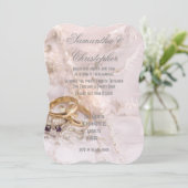 Goudringen op bruidsjurken kaart (Staand voorkant)