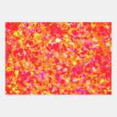 Goudrode spetterende verf inpakpapier vel (Voorkant 3)