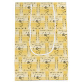 Goudroede Verticale Cadeautas Flowing Beauty (Achterkant)
