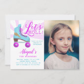  goudroller Skating Birthday Foto Kaart