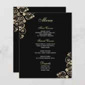  goudrondje op het zwarte-budgetmenu (Voorkant / Achterkant)