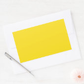 Goudrood Geel Rechthoekige Sticker (Envelop)