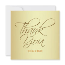 Goudrood script - Bedankt kaarten