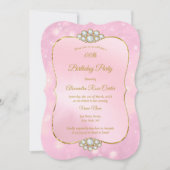 goudroze diamantfeest kaart (Voorkant)