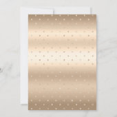 Goudroze elegante champagne bespaart de datum van  kaart (Achterkant)