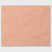 Goudroze geometrisch patroon cadeaupapier (Vlak)