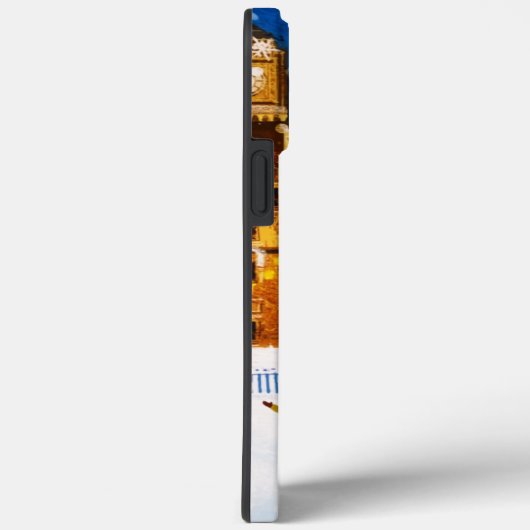 goudroze kerstwinter-ijsschaatsen Case-Mate iPhone case (Achterkant / Rechts)