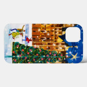 goudroze kerstwinter-ijsschaatsen Case-Mate iPhone case (Achterkant (horizontaal))