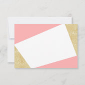 Goudroze kleurenblok Wordt u mijn Bloemenmeisje? Kaart (Achterkant)