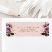  goudroze roze roze rozen retouradres etiket (Insitu)