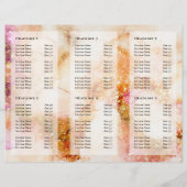 Goudroze waterverf Faux folie Brochure (Achterkant)