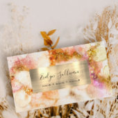 goudroze waterverf faux folie Visitekaartje