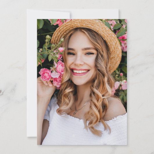 goudroze zolderingsfeest kaart (Achterkant)