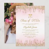 goudroze zolderingsfeest kaart (Voorkant / Achterkant)