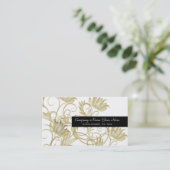 Goudsalon zwart visitekaartje (Staand voorkant)