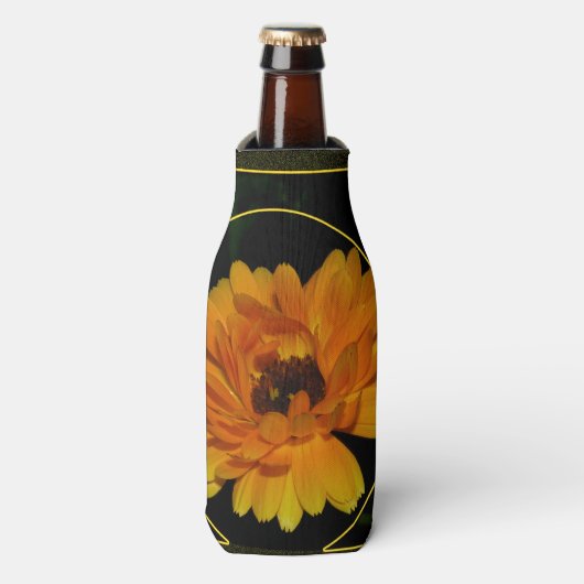 goudsbloem 1 flesjeskoeler (Fles Voorkant)