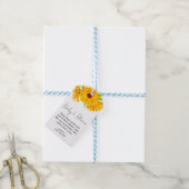 Goudsbloem Baby Shower Zaad Cadeautags Cadeaulabel (Met Touw)