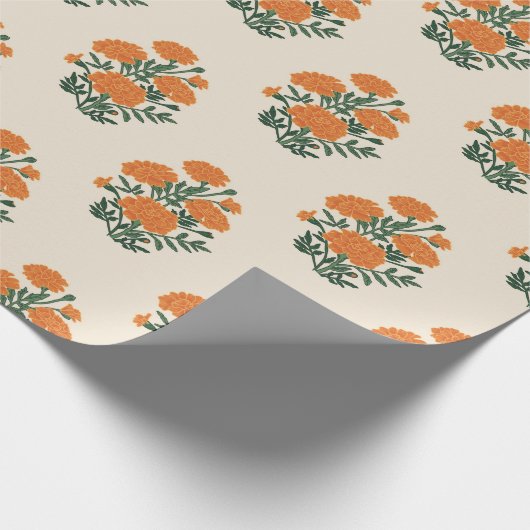 goudsbloem beige inpakpapier (Hoek)