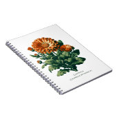 Goudsbloem Bloem Kruidendagboek Notitieboek (Rechterzijde)