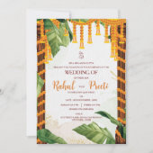 goudsbloem bloemen bladeren Lord Ganesh indiaanse  Kaart (Voorkant)