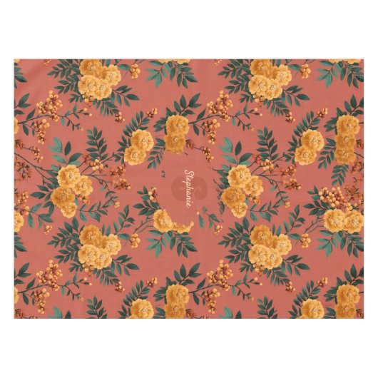 goudsbloem calendula bloemenpatroon tafelkleed (Voorkant (Horizontaal))