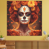 goudsbloem canvas afdruk (Insitu (Woonkamer))